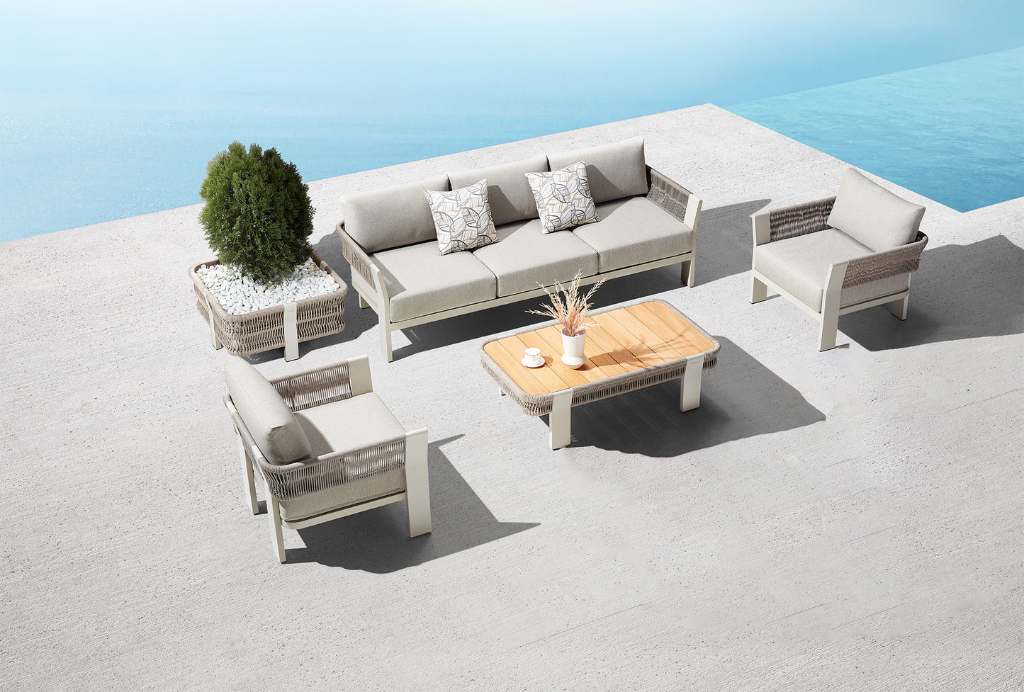 Borromeo lounge sofa set - 205420