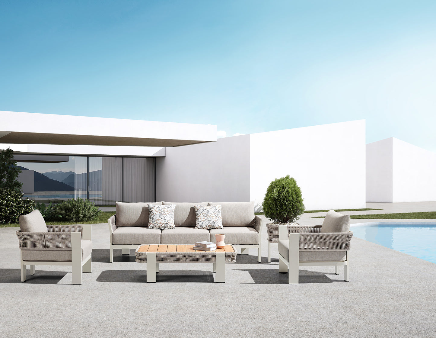 Borromeo lounge sofa set - 205420