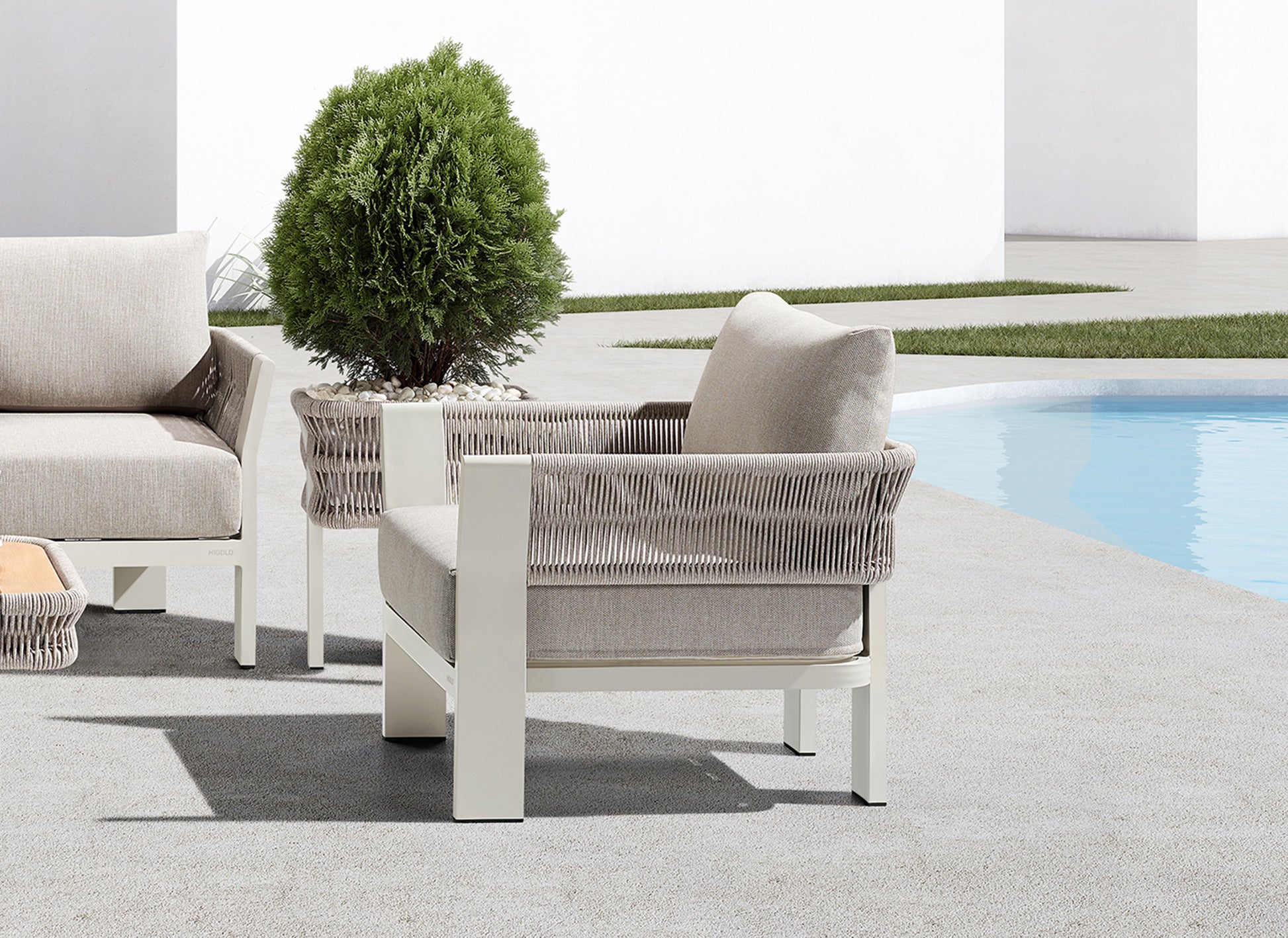Borromeo lounge sofa set - 205410