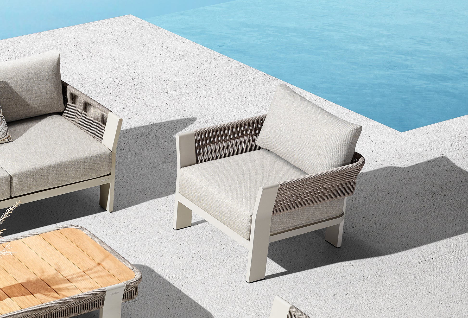 Borromeo lounge sofa set - 205410