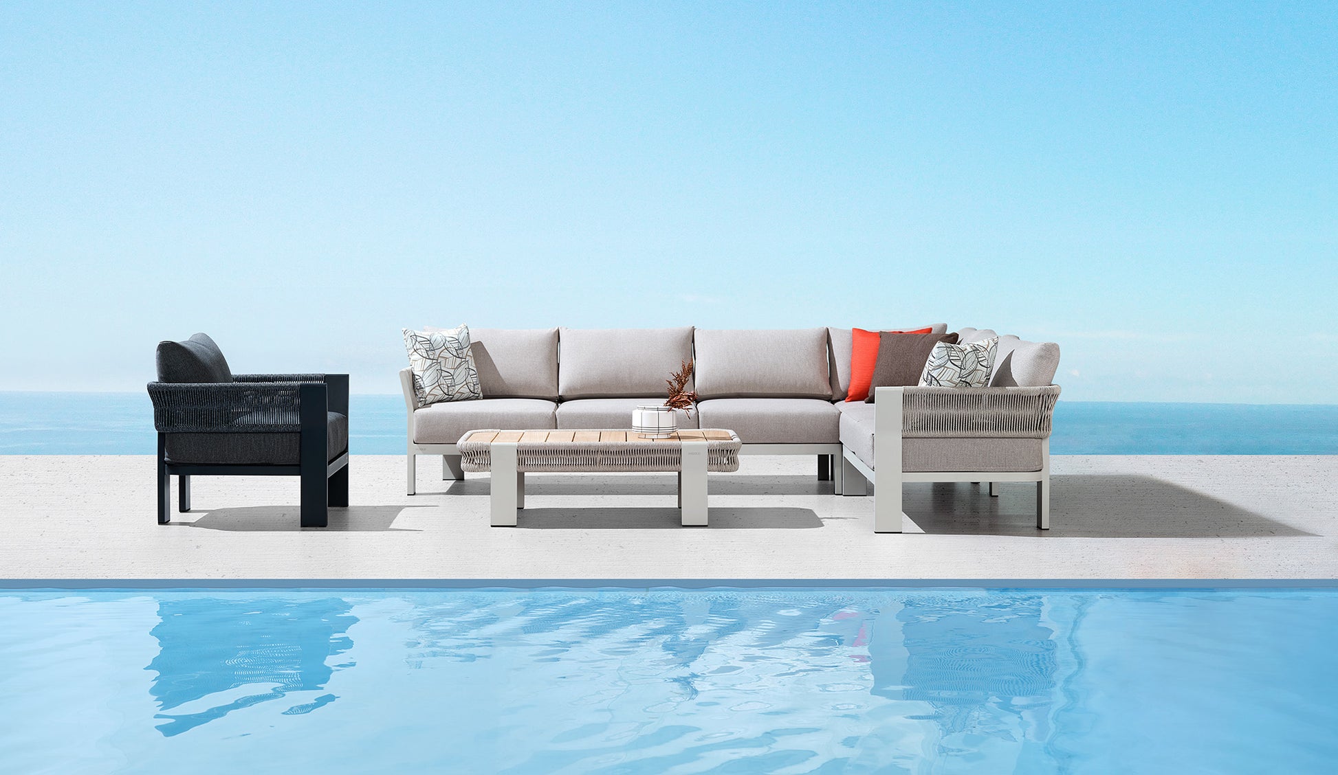 Borromeo lounge sofa set - 205450
