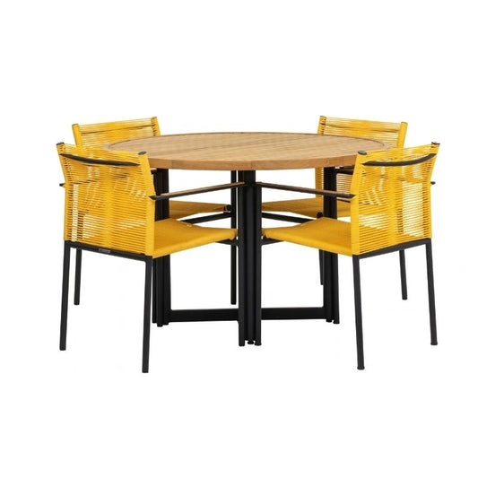 【特別価格】JAKARTA dining table set（yellow）