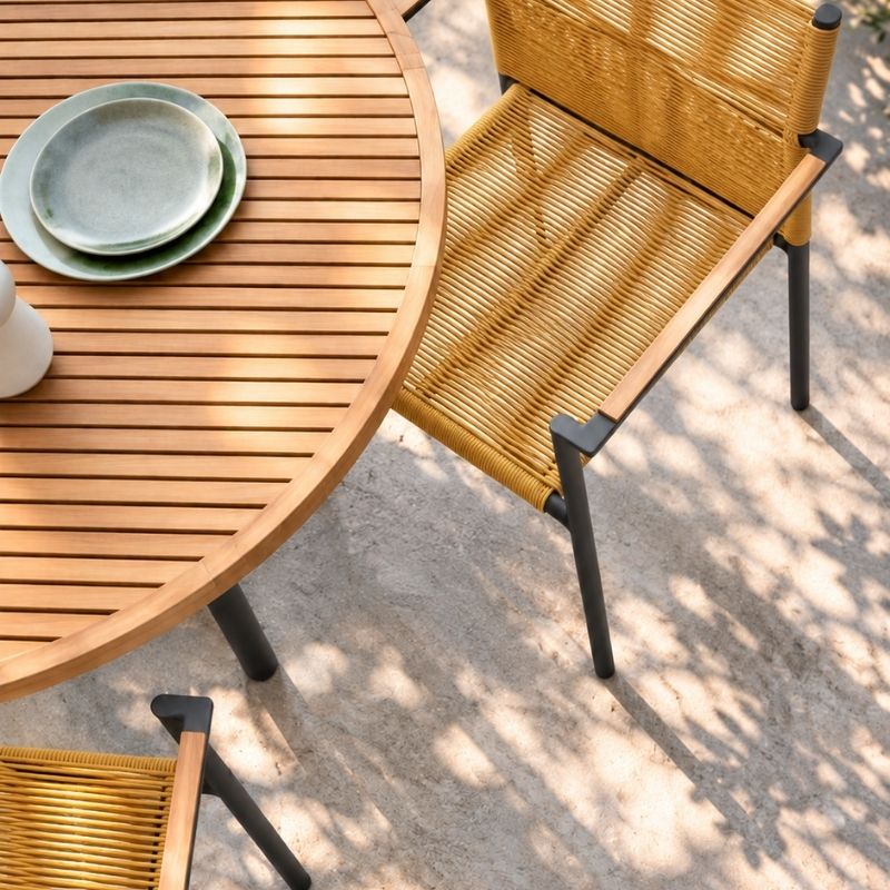 【特別価格】JAKARTA dining table set（yellow）