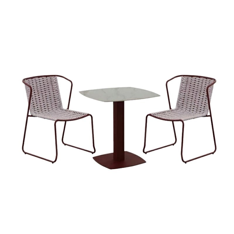 【特別価格】FANCY single chair & table set（red）