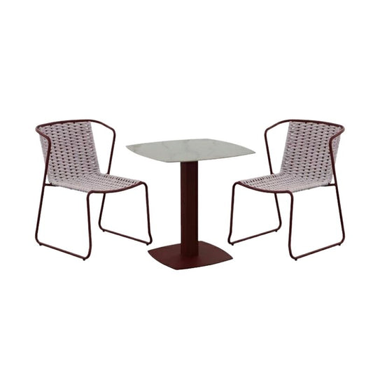 【特別価格】FANCY single chair & table set（red）
