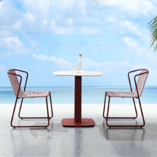 【特別価格】FANCY single chair & table set（red）