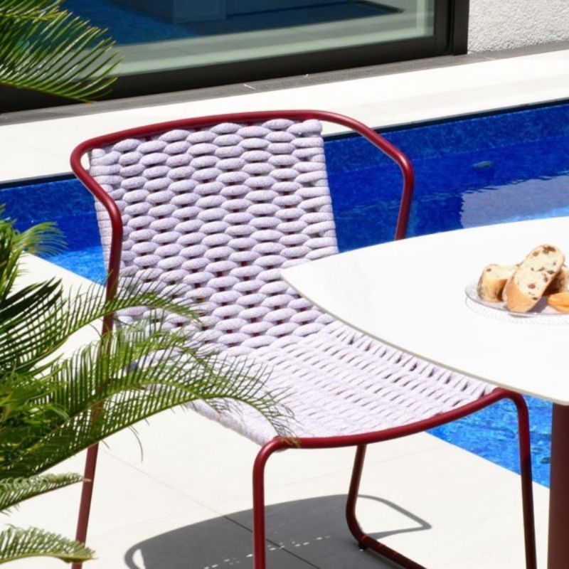 【特別価格】FANCY single chair & table set（red）