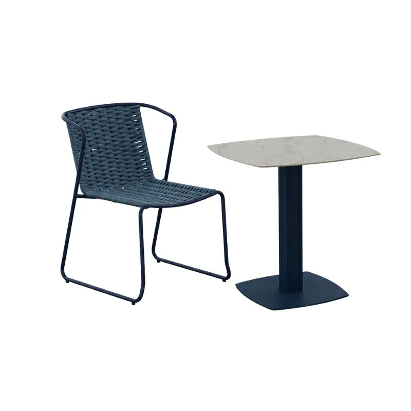 【特別価格】FANCY single chair & table set（bleu）