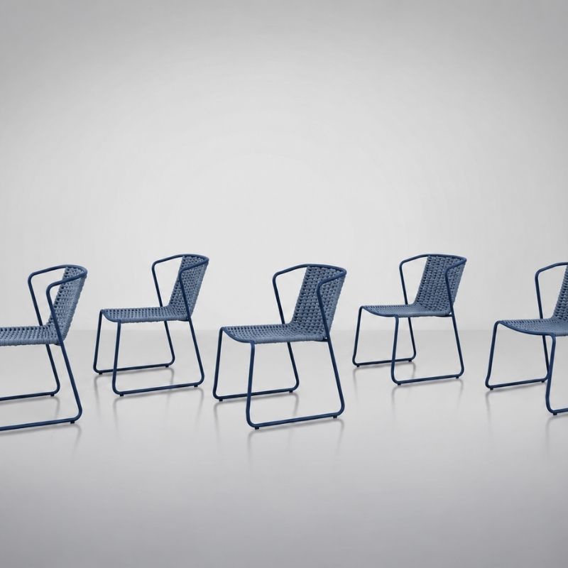 【特別価格】FANCY single chair & table set（bleu）