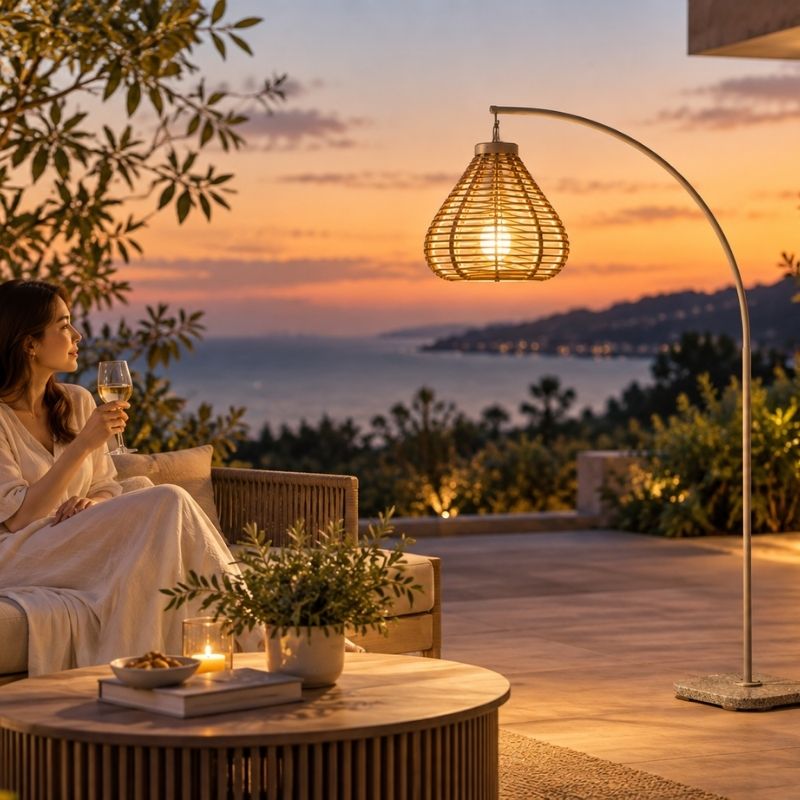 APOLLO outdoor light curved stand (solar) - 33184005